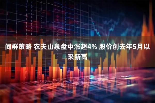 间群策略 农夫山泉盘中涨超4% 股价创去年5月以来新高
